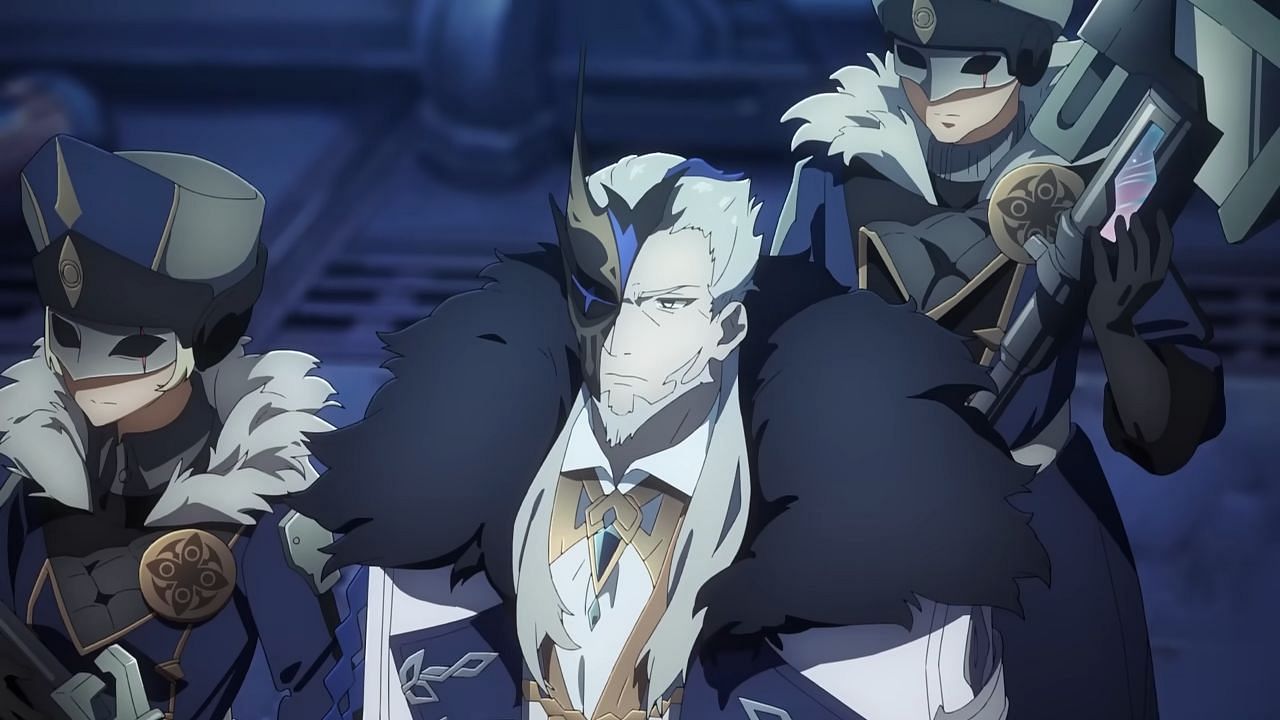 Pierro with his Fatui subordinates in the teaser (Image via HoYoverse)
